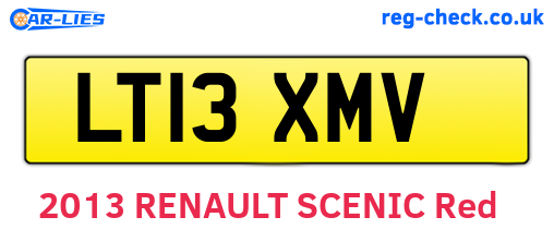 LT13XMV are the vehicle registration plates.