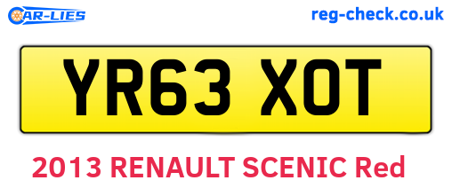 YR63XOT are the vehicle registration plates.