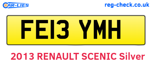 FE13YMH are the vehicle registration plates.