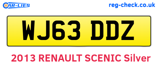 WJ63DDZ are the vehicle registration plates.