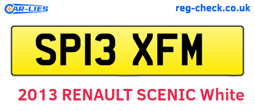 SP13XFM are the vehicle registration plates.