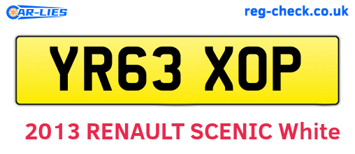 YR63XOP are the vehicle registration plates.