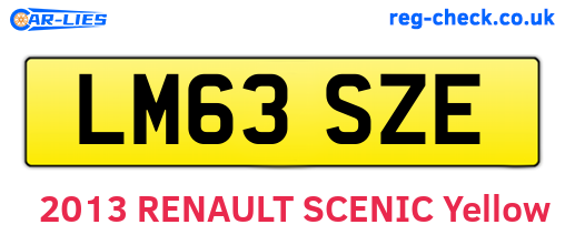 LM63SZE are the vehicle registration plates.
