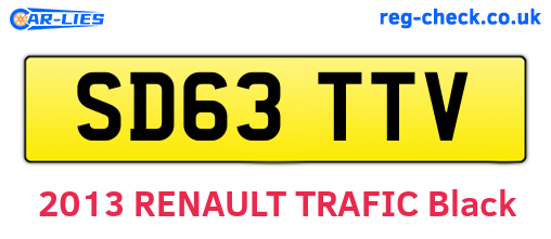 SD63TTV are the vehicle registration plates.