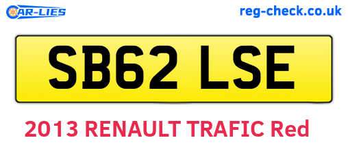SB62LSE are the vehicle registration plates.