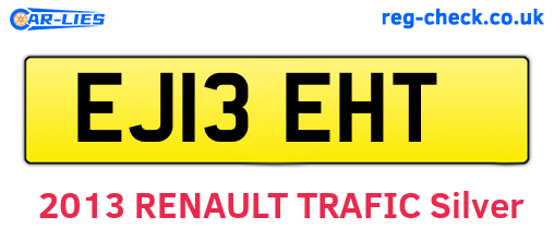 EJ13EHT are the vehicle registration plates.