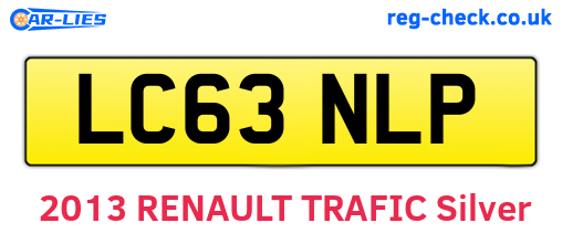 LC63NLP are the vehicle registration plates.