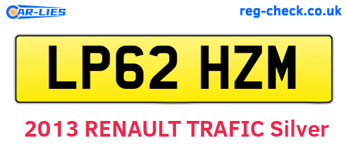 LP62HZM are the vehicle registration plates.