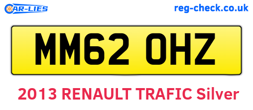 MM62OHZ are the vehicle registration plates.