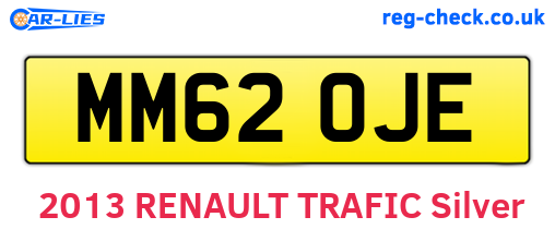 MM62OJE are the vehicle registration plates.