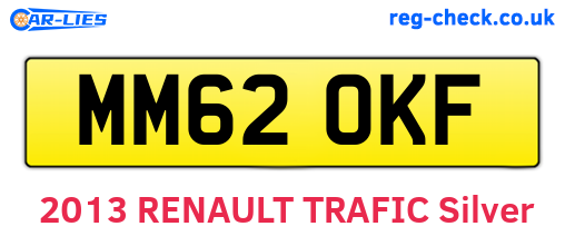 MM62OKF are the vehicle registration plates.