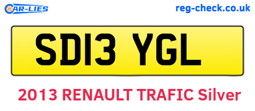 SD13YGL are the vehicle registration plates.