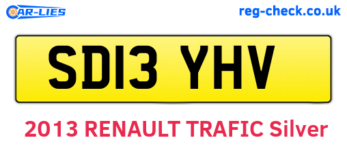 SD13YHV are the vehicle registration plates.