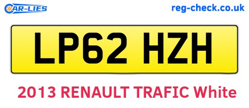 LP62HZH are the vehicle registration plates.