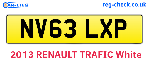 NV63LXP are the vehicle registration plates.