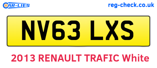 NV63LXS are the vehicle registration plates.