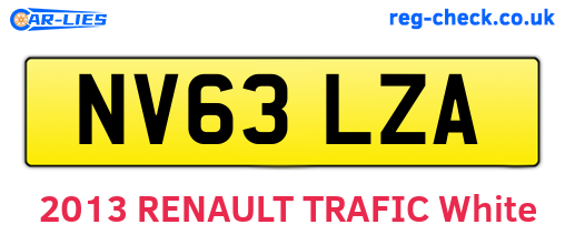 NV63LZA are the vehicle registration plates.