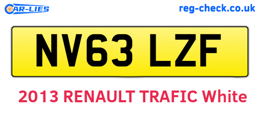 NV63LZF are the vehicle registration plates.