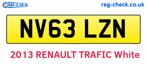 NV63LZN are the vehicle registration plates.