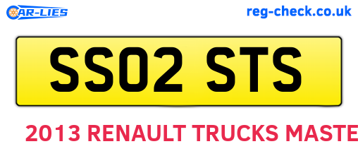 SS02STS are the vehicle registration plates.