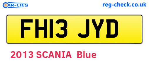 FH13JYD are the vehicle registration plates.