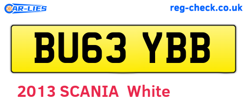 BU63YBB are the vehicle registration plates.