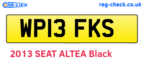 WP13FKS are the vehicle registration plates.