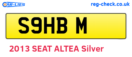 S9HBM are the vehicle registration plates.