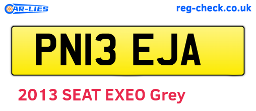 PN13EJA are the vehicle registration plates.