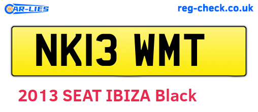 NK13WMT are the vehicle registration plates.