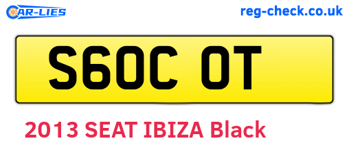 S60COT are the vehicle registration plates.