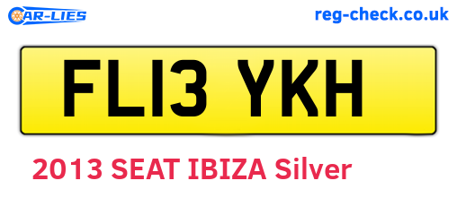 FL13YKH are the vehicle registration plates.