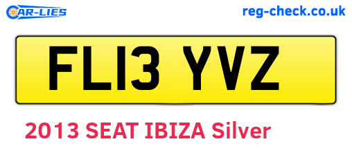 FL13YVZ are the vehicle registration plates.