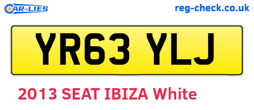 YR63YLJ are the vehicle registration plates.
