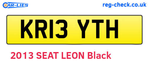 KR13YTH are the vehicle registration plates.