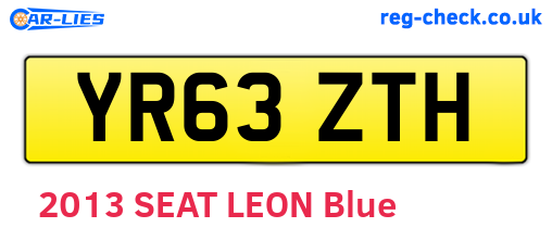 YR63ZTH are the vehicle registration plates.
