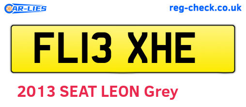 FL13XHE are the vehicle registration plates.