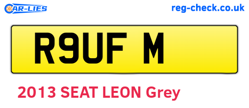 R9UFM are the vehicle registration plates.
