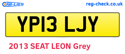 YP13LJY are the vehicle registration plates.