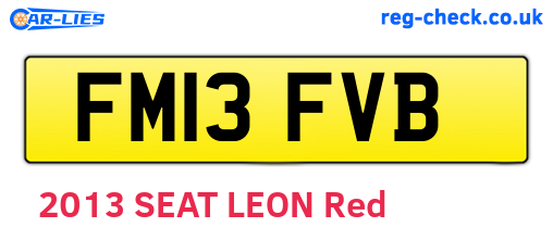 FM13FVB are the vehicle registration plates.