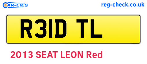 R31DTL are the vehicle registration plates.