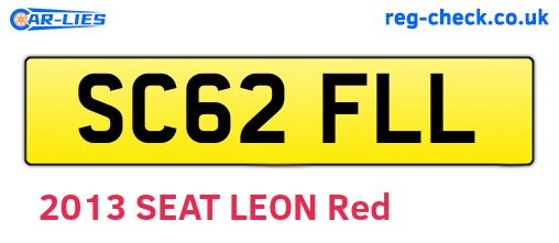 SC62FLL are the vehicle registration plates.