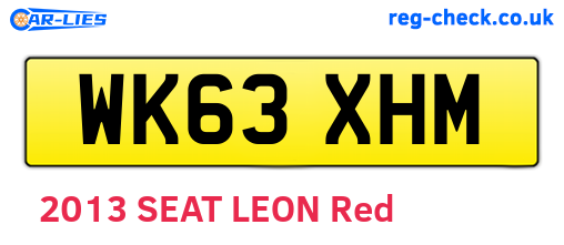 WK63XHM are the vehicle registration plates.