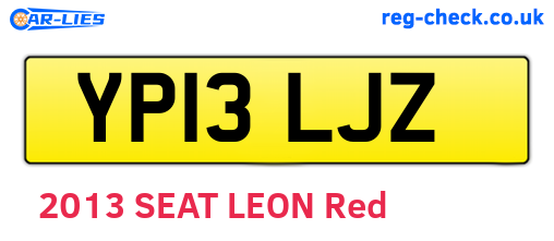 YP13LJZ are the vehicle registration plates.