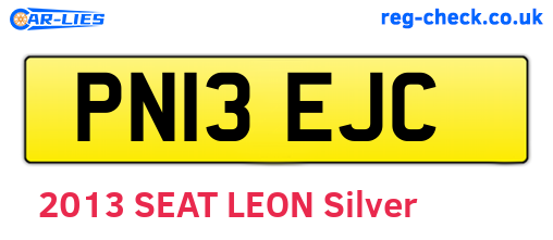 PN13EJC are the vehicle registration plates.