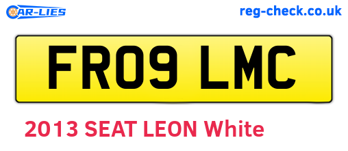 FR09LMC are the vehicle registration plates.