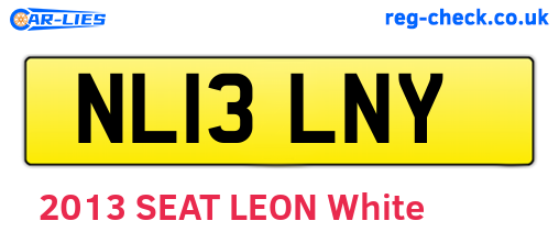 NL13LNY are the vehicle registration plates.