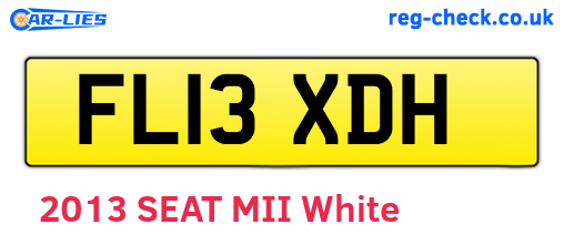 FL13XDH are the vehicle registration plates.