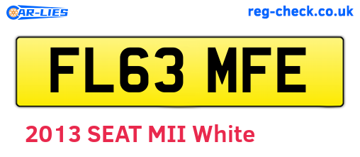 FL63MFE are the vehicle registration plates.