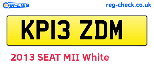 KP13ZDM are the vehicle registration plates.